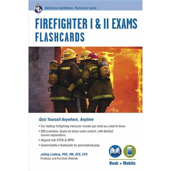 Firefighter Exam Test Preparation: Firefighter I & II Exams Flashcard Book (Book + Online) (Paperback)