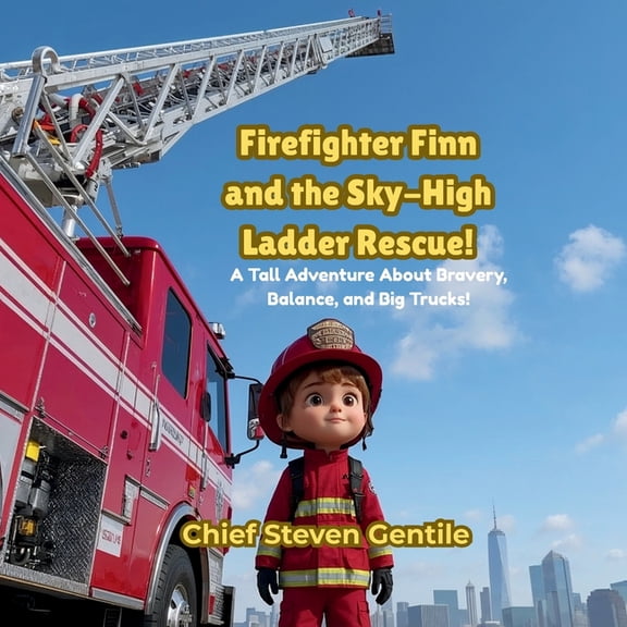 Firefighter Finn and the Sky-High Ladder Rescue!: A High-Rise Adventure About Teamwork, Safety, and Big Fire Trucks, (Paperback)
