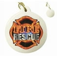 thumbnail image 1 of Firefighter Fire Rescue Porcelain Ornament (in Gift Box), 1 of 1