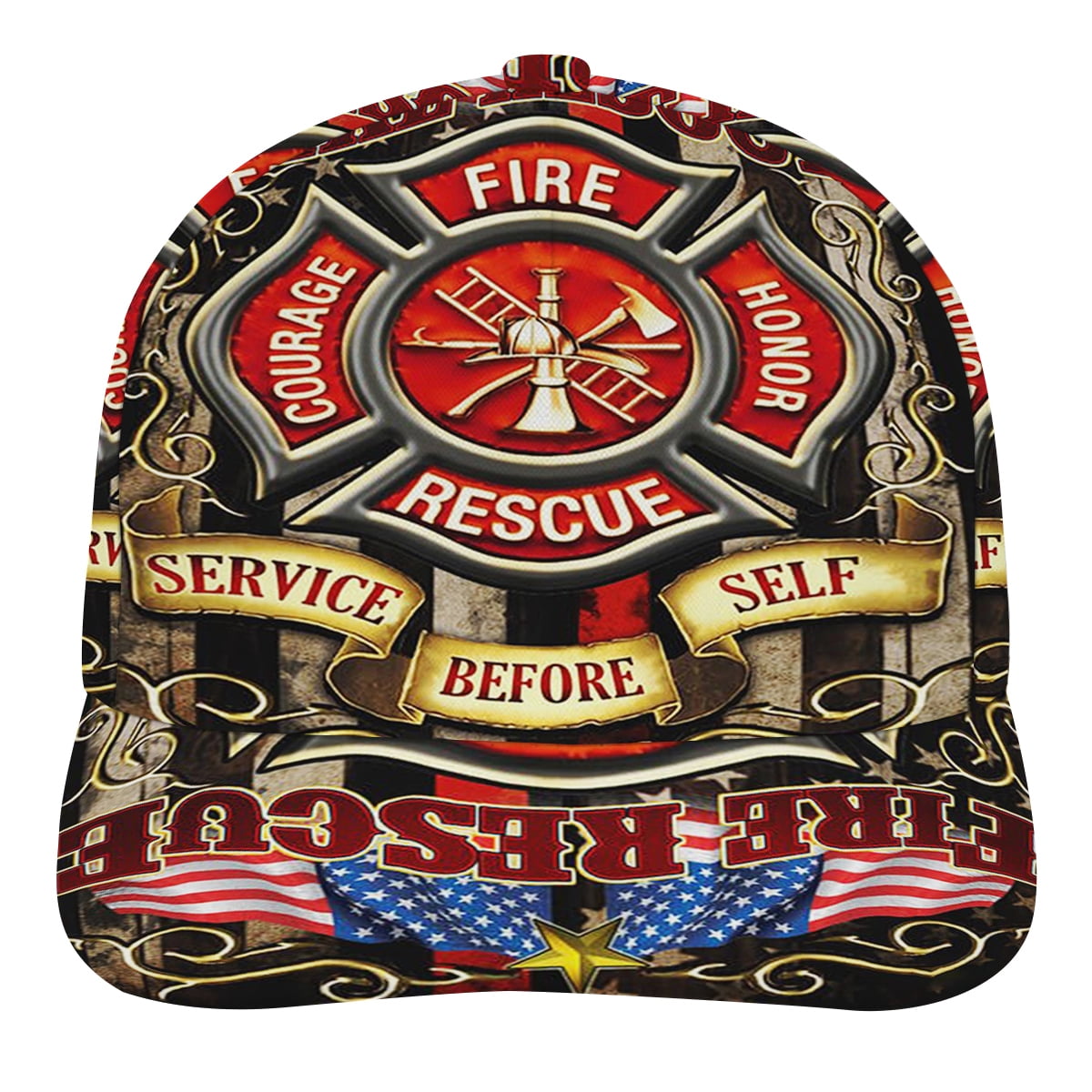 Firefighter Fire Rescue baseball cap hat - Walmart.com