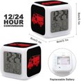 Firefighter fire truck alarm clock battery operated small digital clock