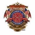 thumbnail image 1 of Erazor Bits FF2072D-2 2 in. Collectible Souvenir Gifts for Firefighter Decals - Firefighter Badge of Honor Sticker, White, 1 of 1