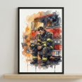 Firefighter Fireman Fire Truck Station Tribute Transportation Nursery ...