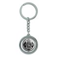 thumbnail image 1 of Firefighter Firemen Maltese Cross My Son is a Spinning Circle Metal Keychain, 1 of 1