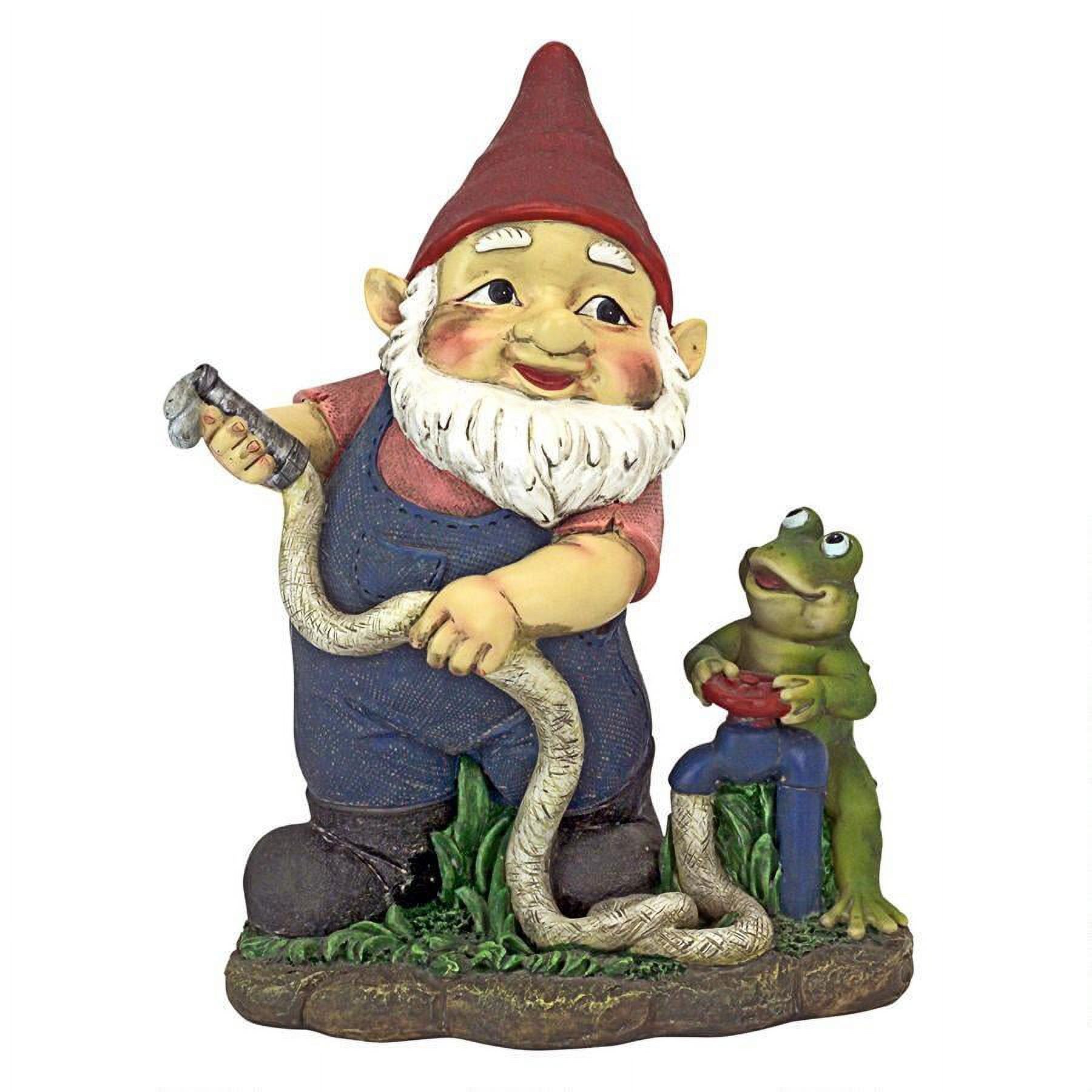 Firefighter Franz And His Frog Fire Brigade Garden Gnome Statue - image 1 of 1