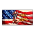 thumbnail image 1 of Firefighter French Bulldog Hero Rescue Fire Dept Fireman USA Flag Desk Mat Full Keyboard Mouse Pad Dog Lover Gifts Large Mousepad - 02026, 1 of 5