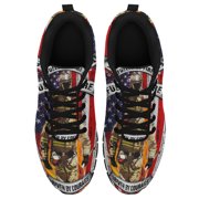 Firefighter Fueled By Fire Driven By Courage Running Shoes Sneakers Mesh Black Size 3.5
