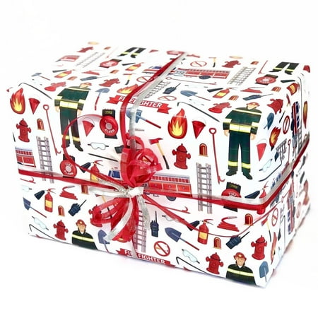 Firefighter Gift Wrap