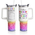 thumbnail image 1 of Firefighter Gifts 40oz Tumbler with Handle and Lid Straw, Stainless Steel Double Walled Vacuum Insulated Cup, Fireman Graduation Birthday Gifts for Men Boys, Fire Fighters Accessories 1PC, 1 of 6