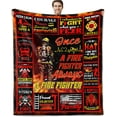 thumbnail image 1 of Firefighter Gifts for Men Fire Department Gifts Fire Fighter Gifts for Adults Firefighter Birthday Party Decorations Fireman Gifts for Men Firefighter Fathers Day Blanket Gifts Blanket 60x50 Inch, 1 of 6
