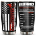 thumbnail image 1 of Firefighter Gifts for Men 20oz Stainless Steel Tumbler Leakproof Travel Mug Ideal for Fireman Graduation, Birthday Durable & Stylish Accessory, 1 of 6