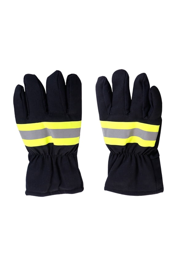 Firefighter Gloves Heat Flame Resistance Cowhide Leather Extrication Wildfire Gloves Insulated Breathable For Fire Fighting Rescue Operations