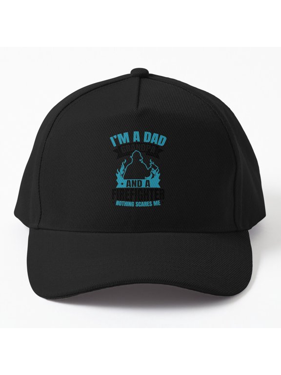Firefighter Grandpa Baseball Cap, Family Service Grandfather Graphic Design, Classic Hat