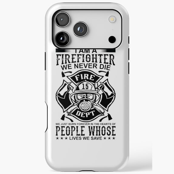 Firefighter Hero Brave Service Design iPhone Case 17 through 11 Pro Max