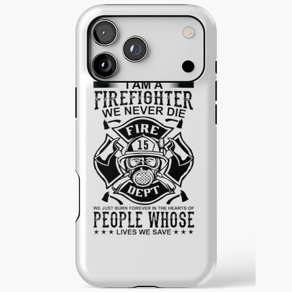 Firefighter Hero Brave Service Design iPhone Case 17 through 11 Pro Max