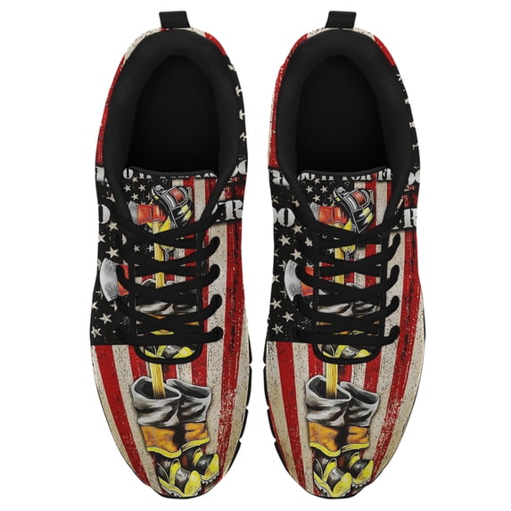 Firefighter I Do It For Free Running Shoes Sneakers Mesh Black Size 10.5