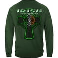 thumbnail image 1 of Firefighter Irish Firefighter 100% Cotton Hunter Green Long Sleeves T-Shirt Medium, 1 of 1