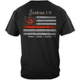 thumbnail image 1 of Firefighter Joshua 1:9 Firefighter 100% Cotton Black T-Shirt Medium, 1 of 1