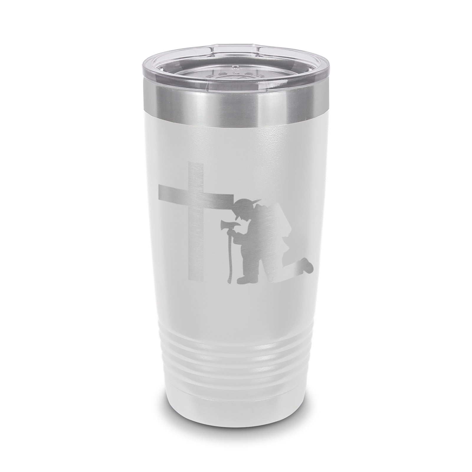 Fire Extinguisher Tumbler: 20 Oz Stainless Steel Insulated Cup