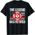 thumbnail image 1 of Firefighter Legend Retired Inspired Style Celebration Gift Unisex T-Shirt, up to size 5XL, 1 of 2