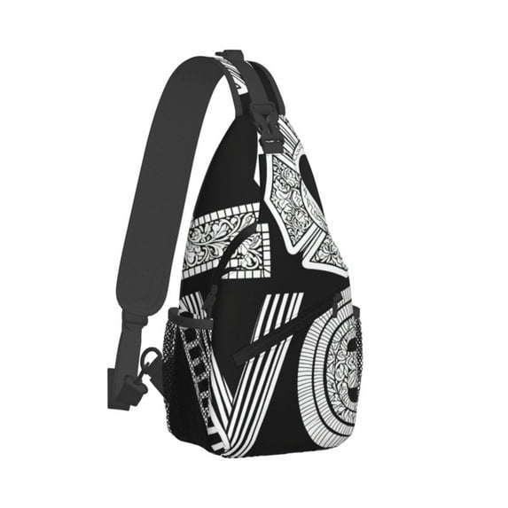 Firefighter Love Sling Crossbody Bag Cross Body Backpack Travel Hiking Daypack