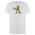 thumbnail image 1 of Firefighter Man Cartoon T-Shirt Men -Image by Shutterstock, Male XX-Large, 1 of 2