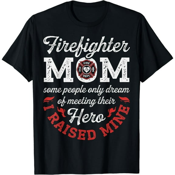 Firefighter Mom Firewoman Proud Moms Mother's Day Vintage T-Shirt