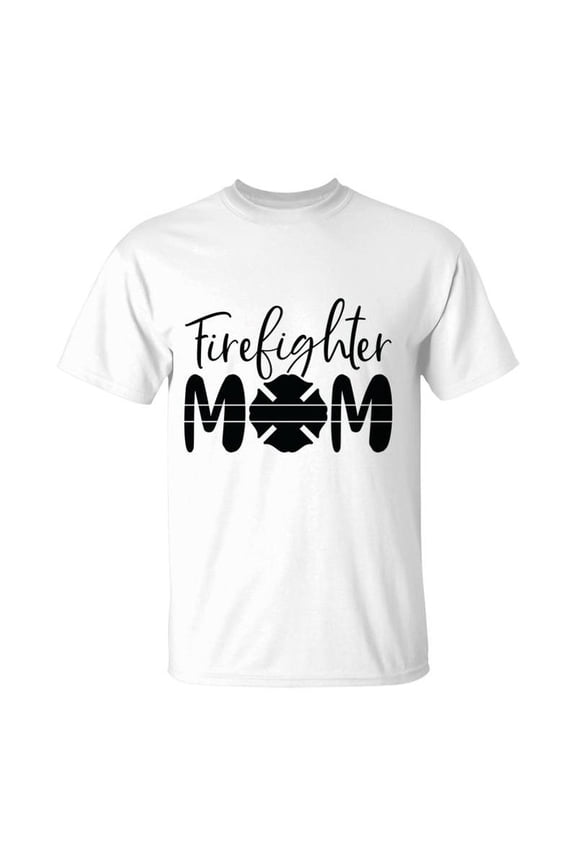 Firefighter Mom Full Black Graphic Meaningful TShirt