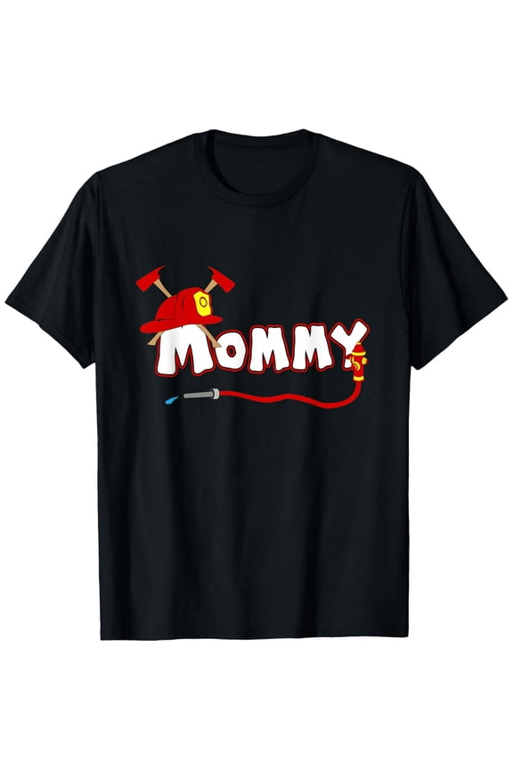 Firefighter Mommy Gift Design for Women Graphic Short Sleeve T-Shirt