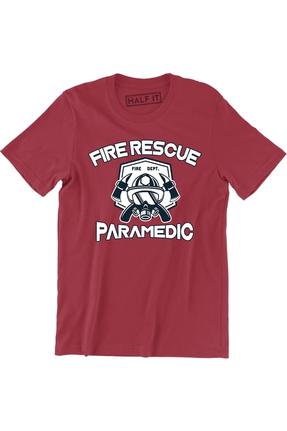 Firefighter Paramedic EMT Fire Rescue Services Thin Red Line Department T-Shirt