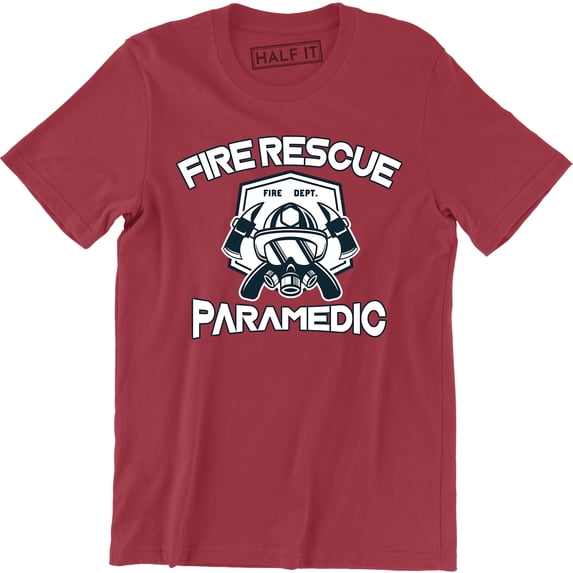 Firefighter Paramedic EMT Fire Rescue Services Thin Red Line Department T-Shirt