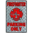 thumbnail image 1 of Hangtime Firefighter Parking Only 8x12 Parking Sign, 1 of 1