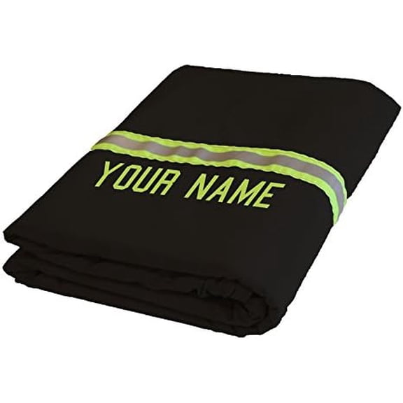Firefighter Personalized Black Station Blanket 60" x 80"$$Home Decor, Kitchen, & Other