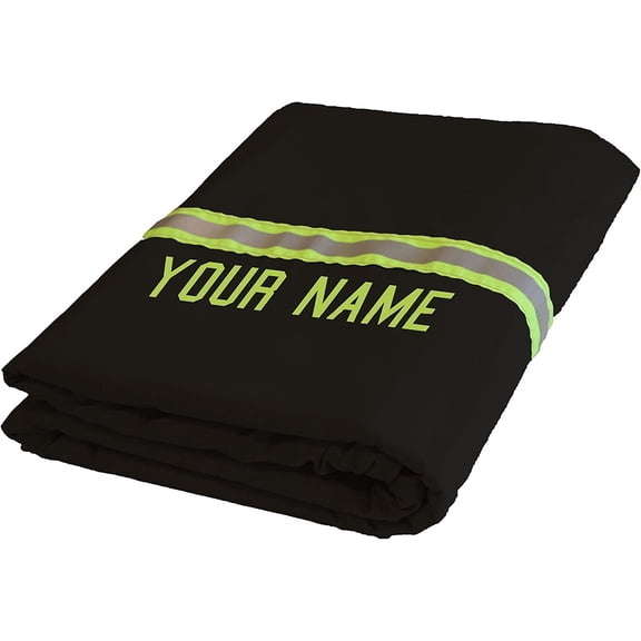 Firefighter Personalized Black Station Blanket 60" x 80"