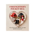 thumbnail image 1 of Firefighter Pocket Hug Greeting Card, 3D Miniature Firefighter Themed Keepsake with Acrylic Heart Display, Appreciation Gift for First Responders, Emergency Workers for Gratitude, 1 of 5