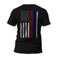 Firefighter Police Bravery Courage Honor Thin Red Blue Line Vertical