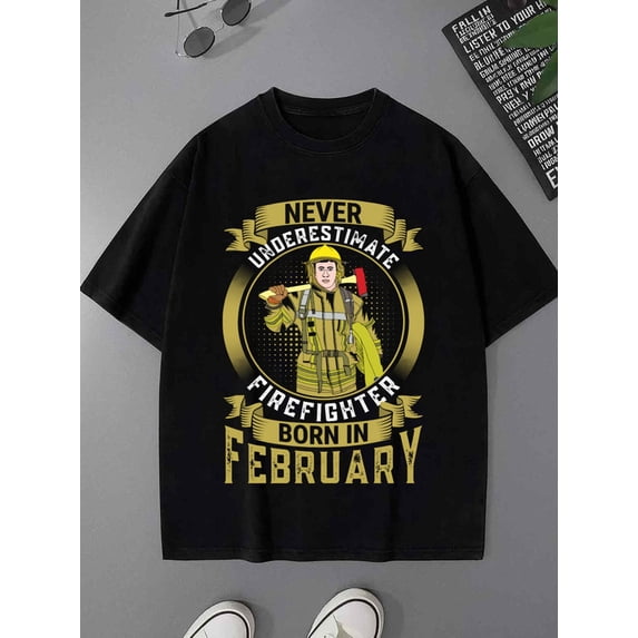 Firefighter Pride funny humor comfort colors tshirt t-shirts men's 180G 100% Cotton black New spring and autumn trendy printed T-shirts t shirts For summer Fall, As Gifts funny humor husband Christm