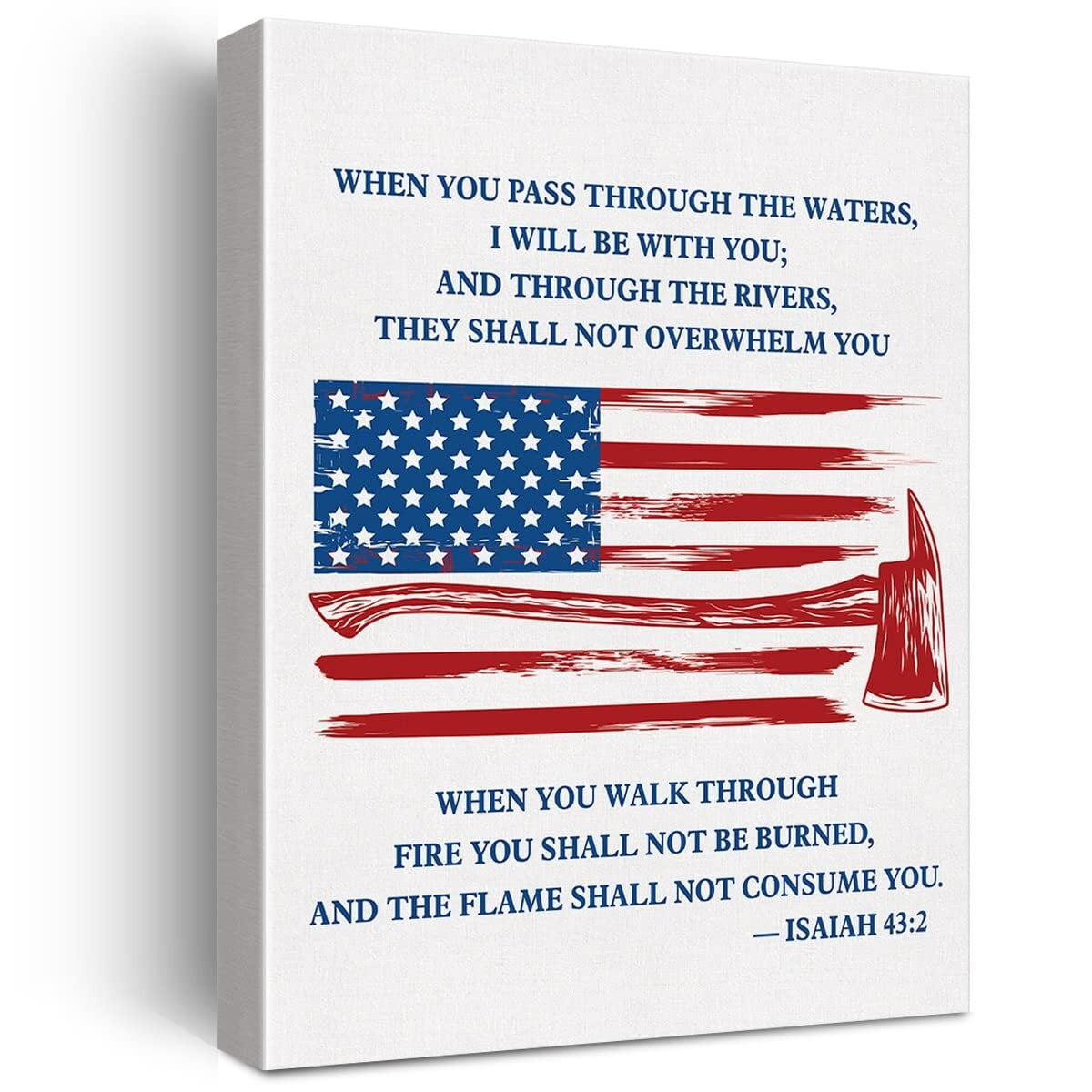 Firefighter Print Canvas Wall Art Office Decor Modern Firefighter ...