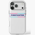 thumbnail image 1 of Firefighter Retro Colorful Frame Design iPhone Case 17 through 11 Pro Max, 1 of 2