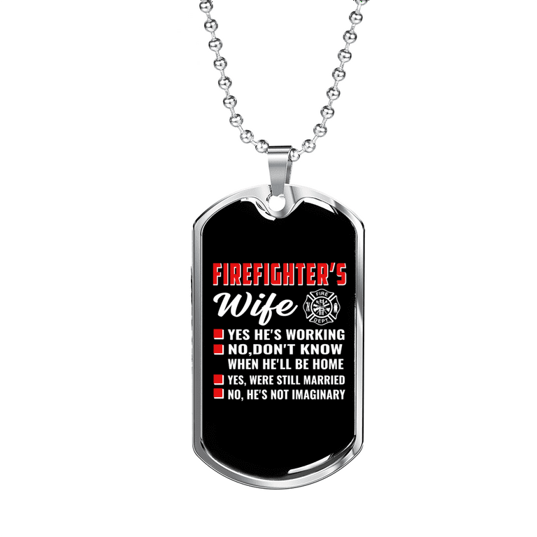 Firefighter wife necklace store