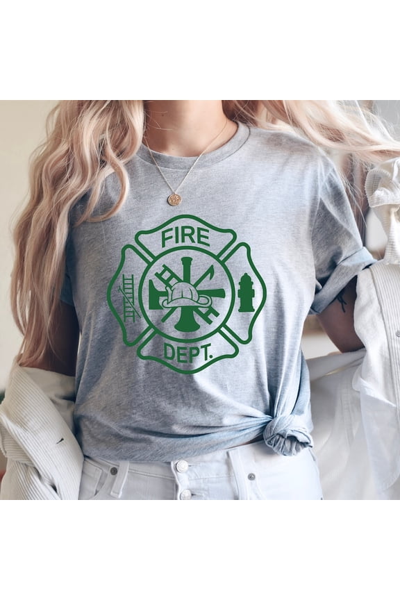 Firefighter Shirt, Fireman Tee, Fire Department Shirt, First Responder Shirt For Fireman, Fire Dept. Logo Shirt, Fire Fighter Gift