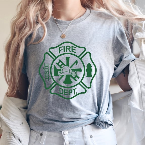 Firefighter Shirt, Fireman Tee, Fire Department Shirt, First Responder Shirt For Fireman, Fire Dept. Logo Shirt, Fire Fighter Gift