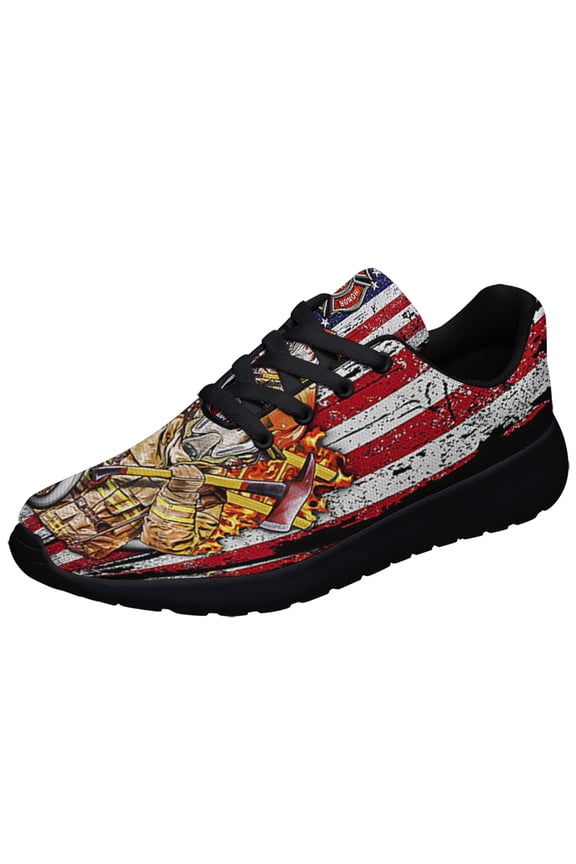 Firefighter Shoes Sneakers Black Size 6