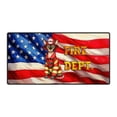 thumbnail image 1 of Firefighter Sphynx Hero Rescue Fire Dept Fireman USA Flag Desk Mat Full Keyboard Mouse Pad Cat Lover Kitten Owner Gifts Idea Large Mousepad - 02026, 1 of 5