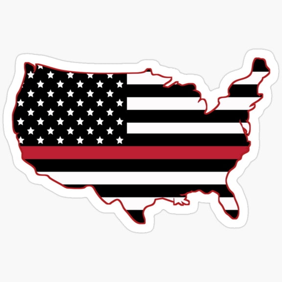 Firefighter Support Volunteer Fireman Vinyl Decal Sticker