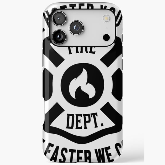 Firefighter The Hotter You Get Funny Art iPhone Case 17 11 12 13 14 15 16 Pro Max