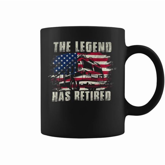Firefighter The Legend Has Retired Fireman Firefighter Coffee Mugs1