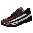thumbnail image 1 of Firefighter The Thin Red Line American flag Shoes Sneakers Black Size 4, 1 of 7