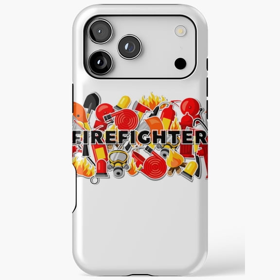 Firefighter Theme Hero Service Design iPhone Case 17 16 15 14 13 12 11 Pro Max