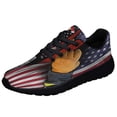 thumbnail image 1 of Firefighter Thin Red Line American flag Shoes Sneakers Black Size 7, 1 of 7